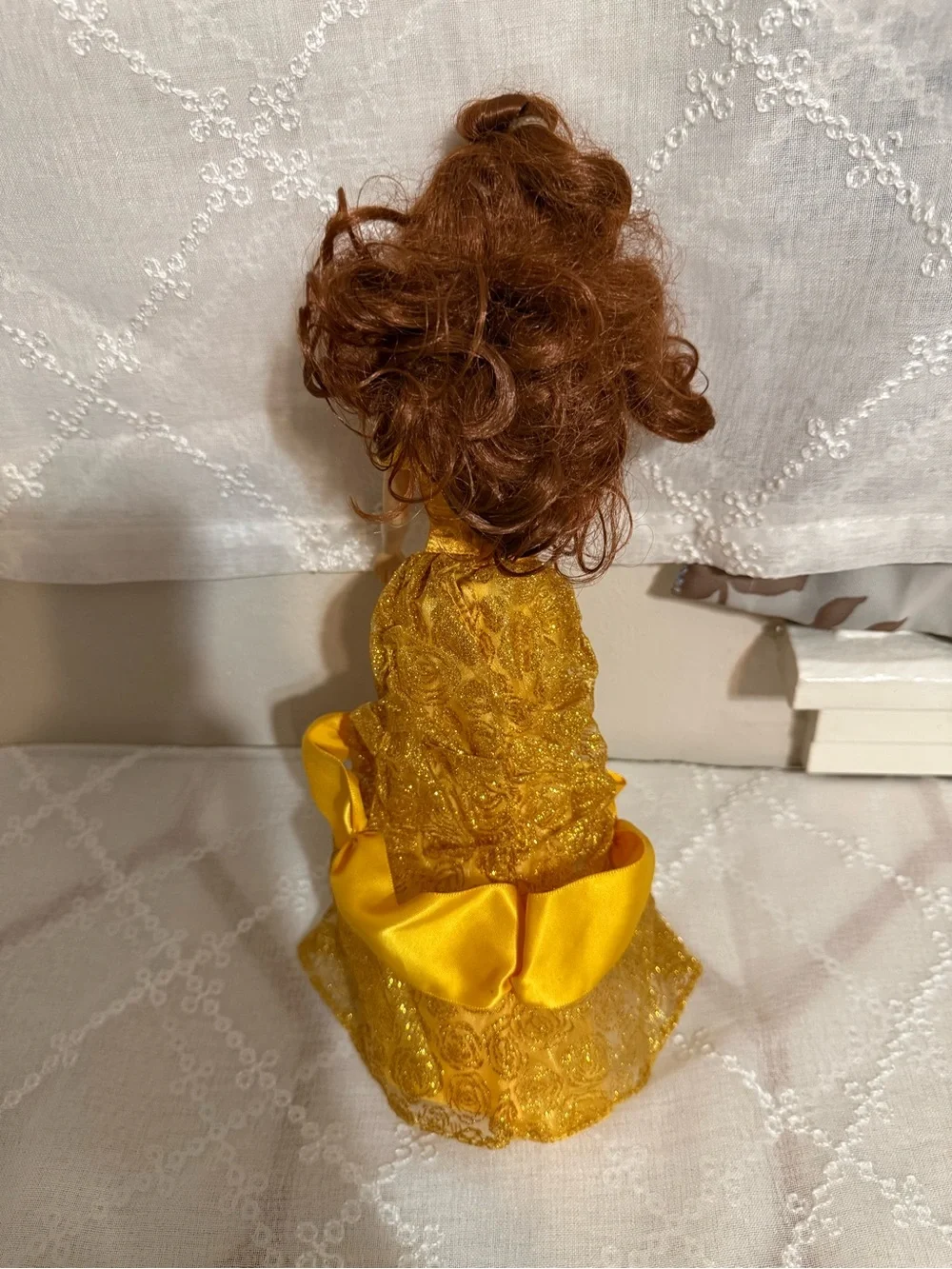 Disney Yellow Gold Belle Doll Party Dress
